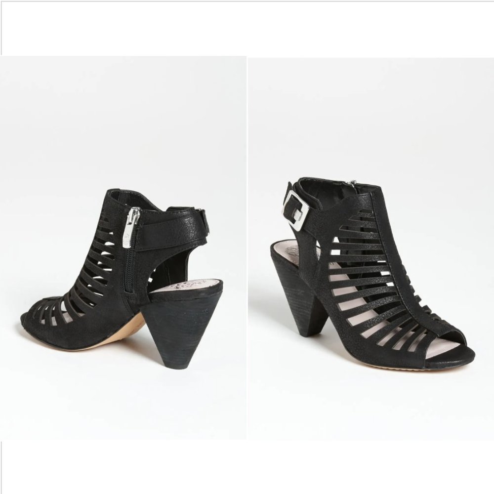 Vince Camuto Eliana Caged Leather Bootie Size 7.5